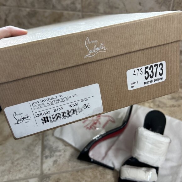 Christian Louboutin Just Nothing 85 mm Mules - Picture 9 of 10